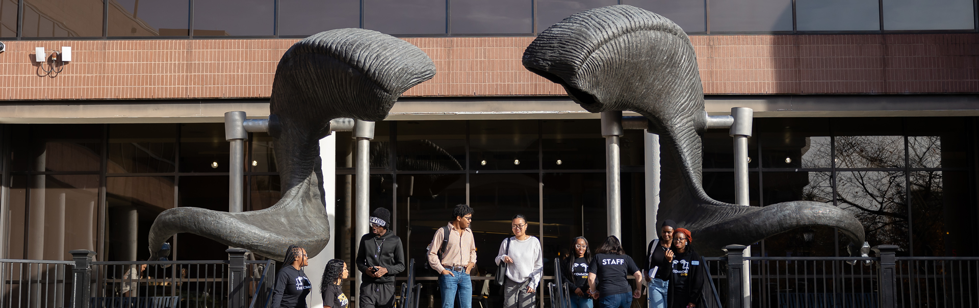 Students Rams Head Sculpture